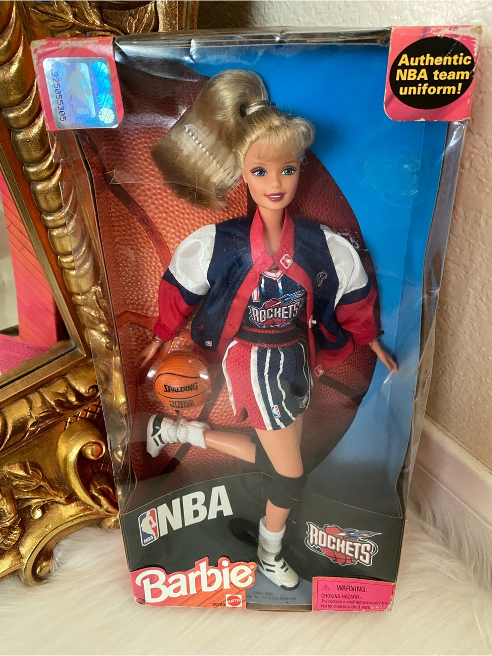 Barbie NBA Rockets Doll Mattel 1998